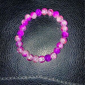 MISTY PURPLE BEADED BRACELET
